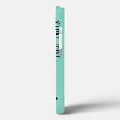 Dazzle Blue「お名前」のiPadケース Case-Mate iPhoneケース (裏面 / 左)