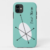 Dazzle Blue「お名前」のiPhoneケース Case-Mate iPhoneケース (裏面)