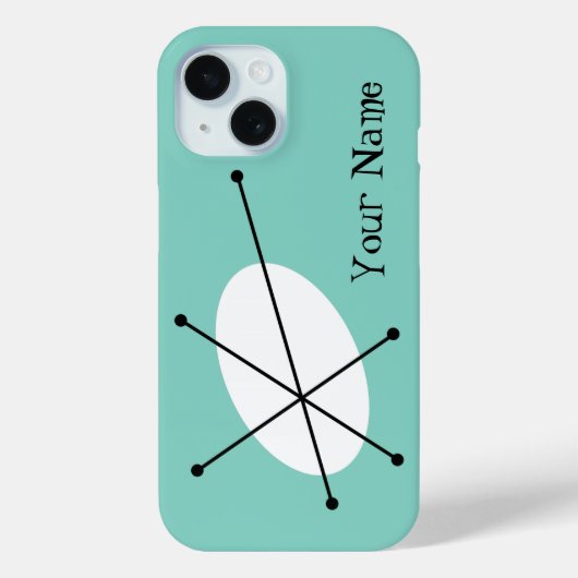 Dazzle Blue「お名前」のiPhoneケース Case-Mate iPhoneケース (裏面)