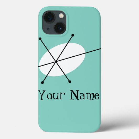 Dazzle Blue 'Name' iPadのケース垂直 Case-Mate iPhoneケース (裏面)