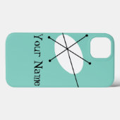 Dazzle Blue 'Name' iPadのケース垂直 Case-Mate iPhoneケース (裏面 (横))