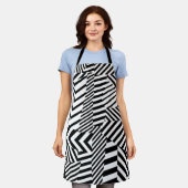 Dazzle Camouflage エプロン (着用した状態)