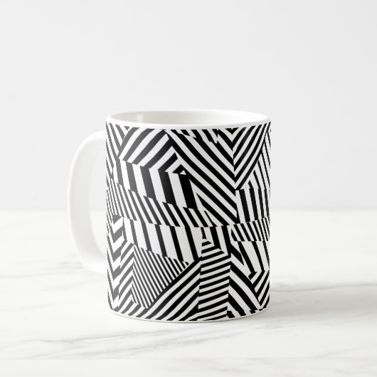 Dazzle Camouflage コーヒーマグカップ (正面左)