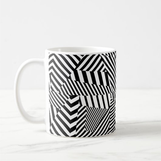 Dazzle Camouflage コーヒーマグカップ (左)