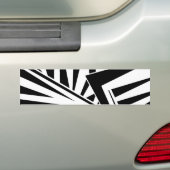 dazzle camouflage(black) バンパーステッカー (車上)