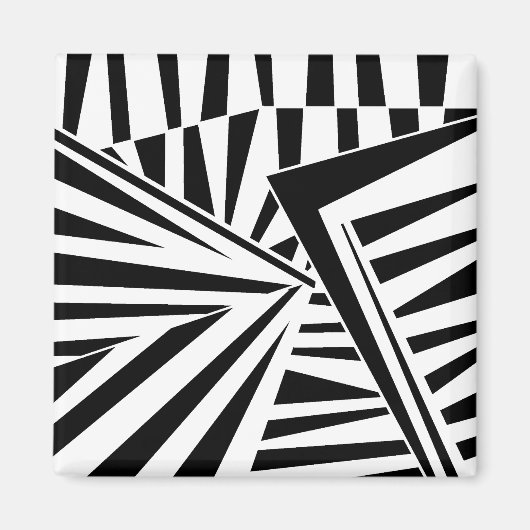 dazzle camouflage(black) マグネット (正面)