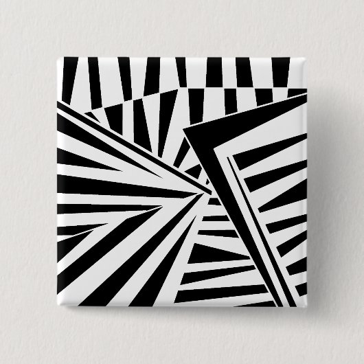 dazzle camouflage(black) 缶バッジ (正面)