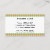 Dazzle Check名刺（白） 名刺 (裏面)