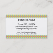 Dazzle Check名刺（白） 名刺 (裏面)