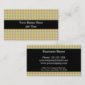 Dazzle Check名刺(黒) 名刺 (正面/裏面)