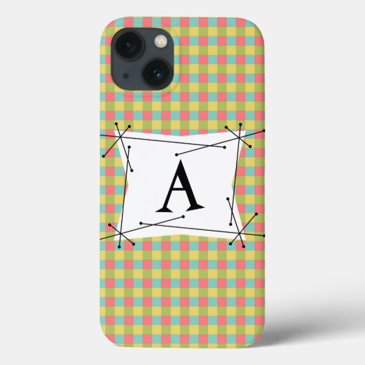 Dazzle Check 'Monogram'iPad Miniケース垂直 Case-Mate iPhoneケース (裏面)