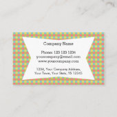 Dazzle Check Plate名刺 名刺 (裏面)