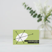 Dazzle Green名刺ブラックバック 名刺 (スタンド正面)