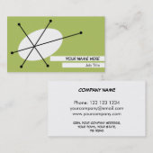 Dazzle Green名刺ホワイトバック 名刺 (正面/裏面)