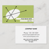 Dazzle Green名刺ホワイトバック 名刺 (正面/裏面)