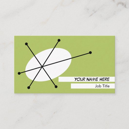 Dazzle Green名刺ホワイトバック 名刺 (正面)