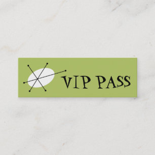 Dazzle Green 'VIP PASS'ビジネスカードスキニー スキニー名刺