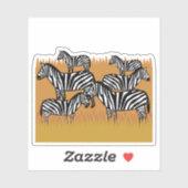 Dazzle of Zebras シール (シート)