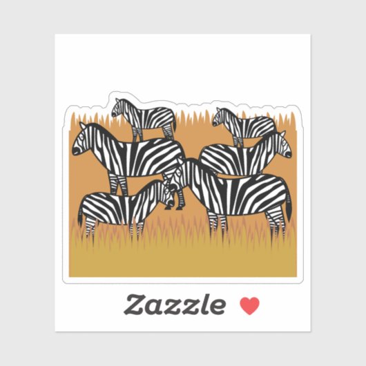 Dazzle of Zebras シール (シート)