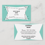 Dazzle Plake Blue名刺 名刺 (正面/裏面)