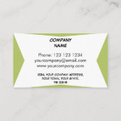 Dazzle Plake Greenの名刺 名刺 (裏面)