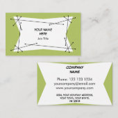 Dazzle Plake Greenの名刺 名刺 (正面/裏面)