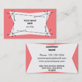 Dazzle Plake Pink名刺 名刺 (正面/裏面)