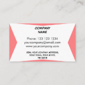 Dazzle Plake Pink名刺 名刺 (裏面)