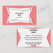 Dazzle Plake Pink名刺 名刺 (正面/裏面)