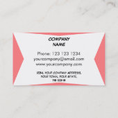 Dazzle Plake Pink名刺 名刺 (裏面)