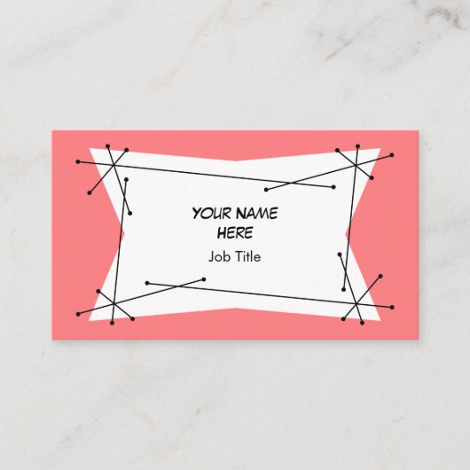 Dazzle Plake Pink名刺 名刺 (正面)