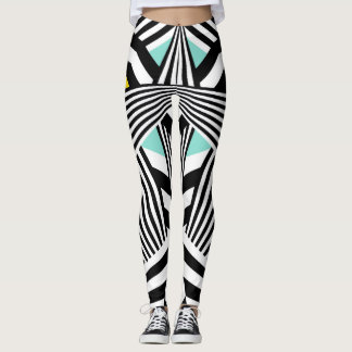 Dazzle Sazzle Leggings  Black/White Colour Touch レギンス