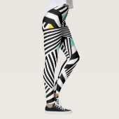 Dazzle Sazzle Leggings Black/White Colour Touch レギンス (右)