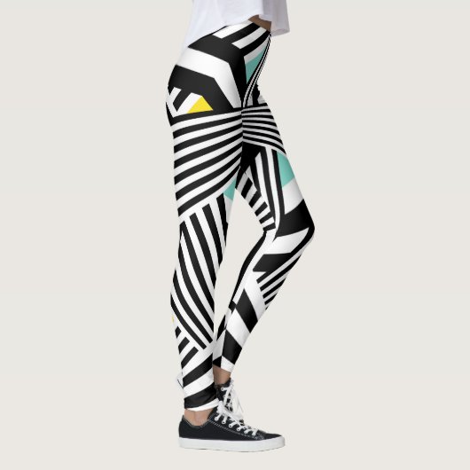 Dazzle Sazzle Leggings  Black/White Colour Touch レギンス (右)