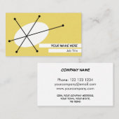 Dazzle Yellow名刺ホワイトバック 名刺 (正面/裏面)