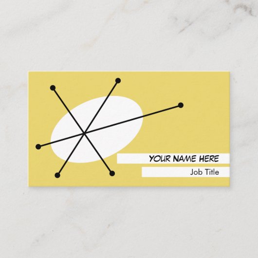 Dazzle Yellow名刺ホワイトバック 名刺 (正面)