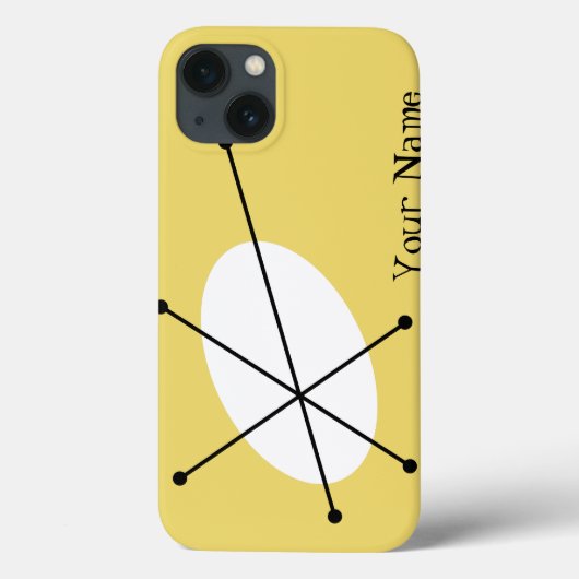 Dazzle Yellow 'Your Name' iPadケース Case-Mate iPhoneケース (裏面)
