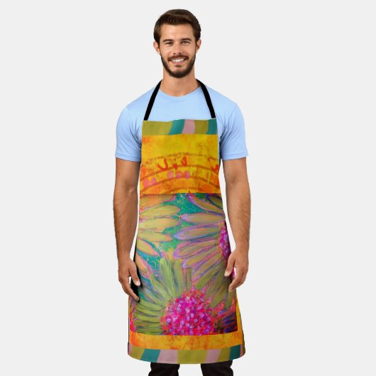 Dazzling Abstract  エプロン (着用した状態)