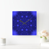  dazzling blue スクエア壁時計 (ホーム)