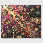 Dazzling Christmas Motifs ラッピングペーパー (フラット)