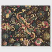 Dazzling Christmas Motifs 2 option ラッピングペーパー (フラット)