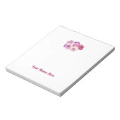 Dazzling Dahlia Personalized Notepad ノートパッド (回転)