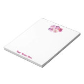 Dazzling Dahlia Personalized Notepad ノートパッド (回転)