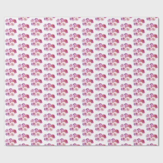 Dazzling Dahlias Personalized  ラッピングペーパー (フラット)