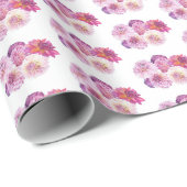 Dazzling Dahlias Personalized  ラッピングペーパー (ロールコーナー)