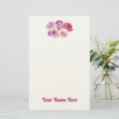 Dazzling Dahlias Personalized Stationery 便箋 (スタンド正面)