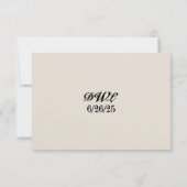 Dazzling Diamond QR Code Wedding RSVP Card (裏面)