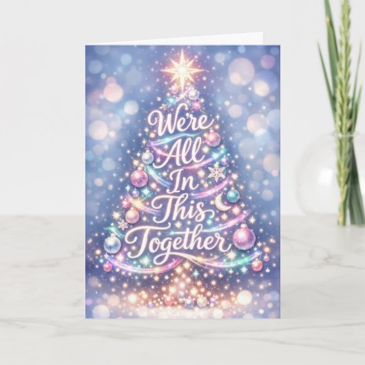Dazzling Family Christmas Tree カード (正面)