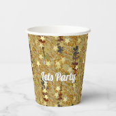 Dazzling Glitzy Sparkle Any Age Birthday Party 紙コップ (裏面)