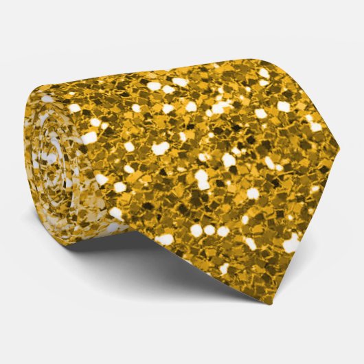  dazzling gold glitter ombre sparkle neck tie ネクタイ (ロール)